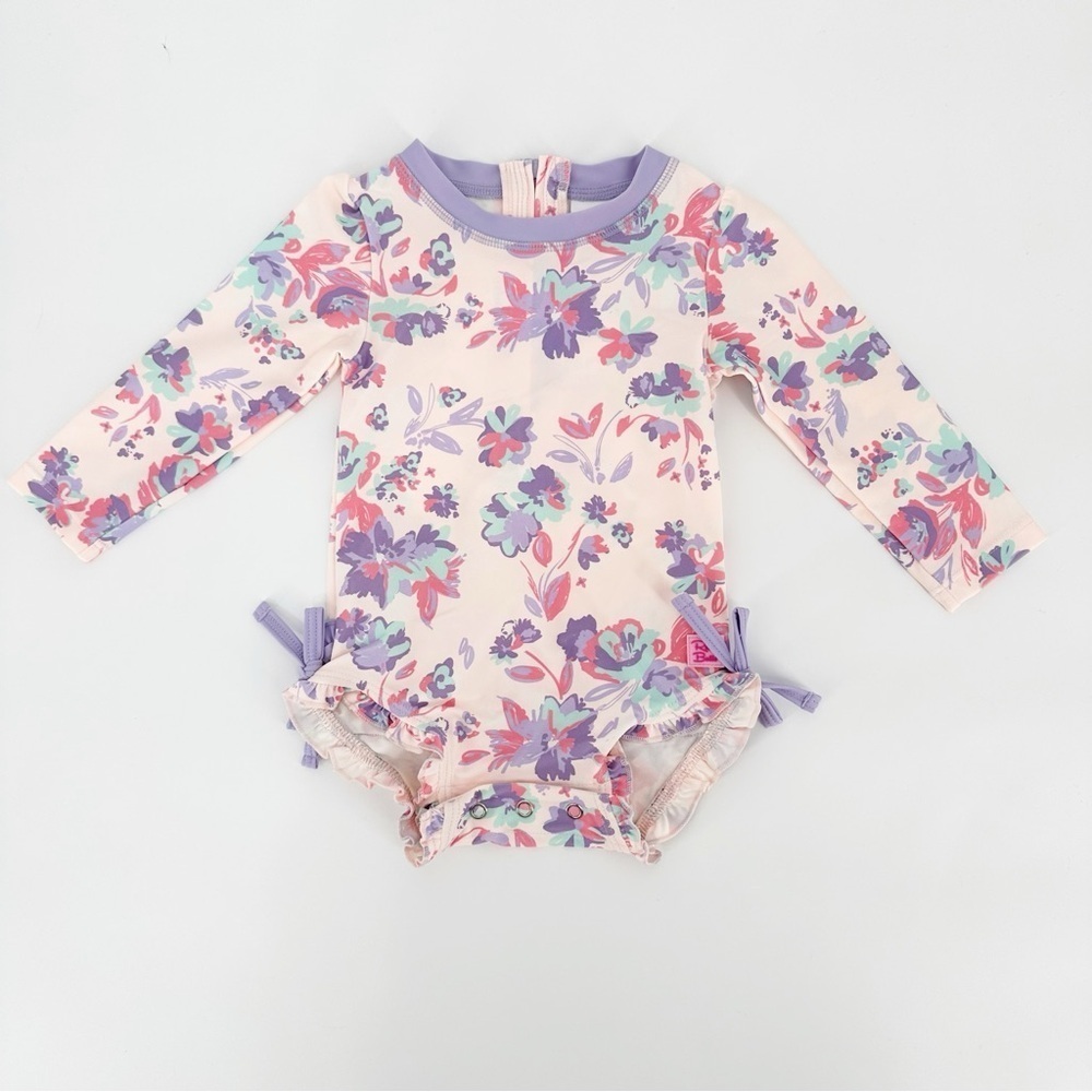 Ruffle Butts One Piece Swimsuit Long Sleeve
